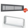 Grille Linéaire + Contre Cadre 300x150 mm