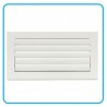 Grille Lames Courbes Blanche