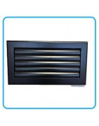 Grille Lames Courbes Noire